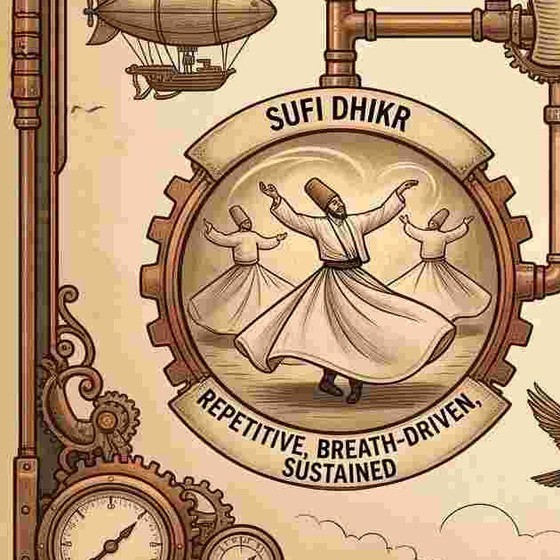 Sufi dhikr, illustrated
