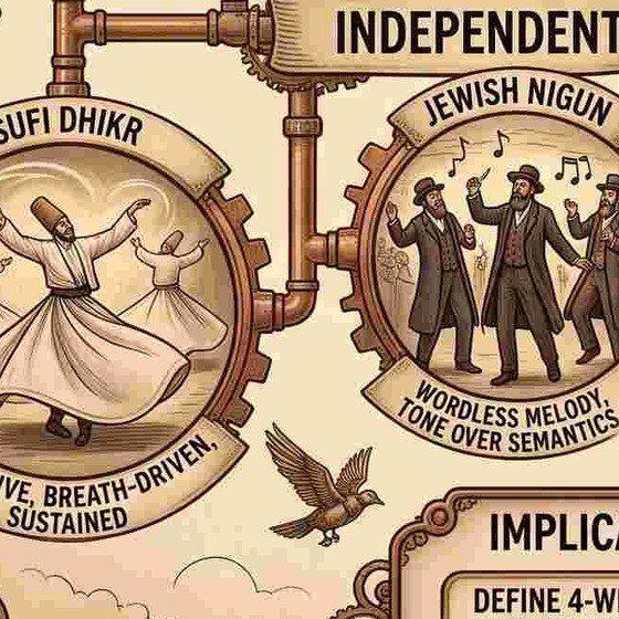 Jewish nigun, illustrated