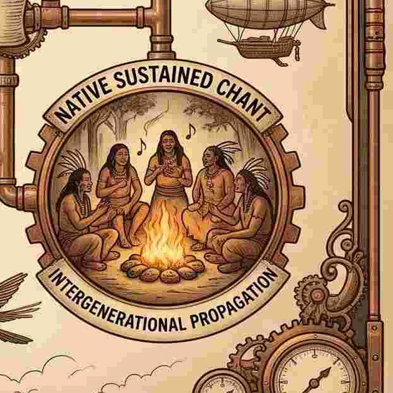 Native sustained chant, illustrated